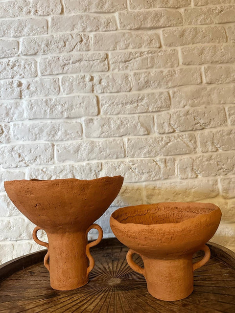 Stoneware High Foot Bowls: Romanian Stories